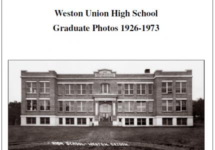 Weston Union High School graduate photos 1926-1973 cover