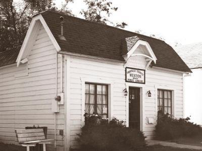 Historic photo of Weston Public Library