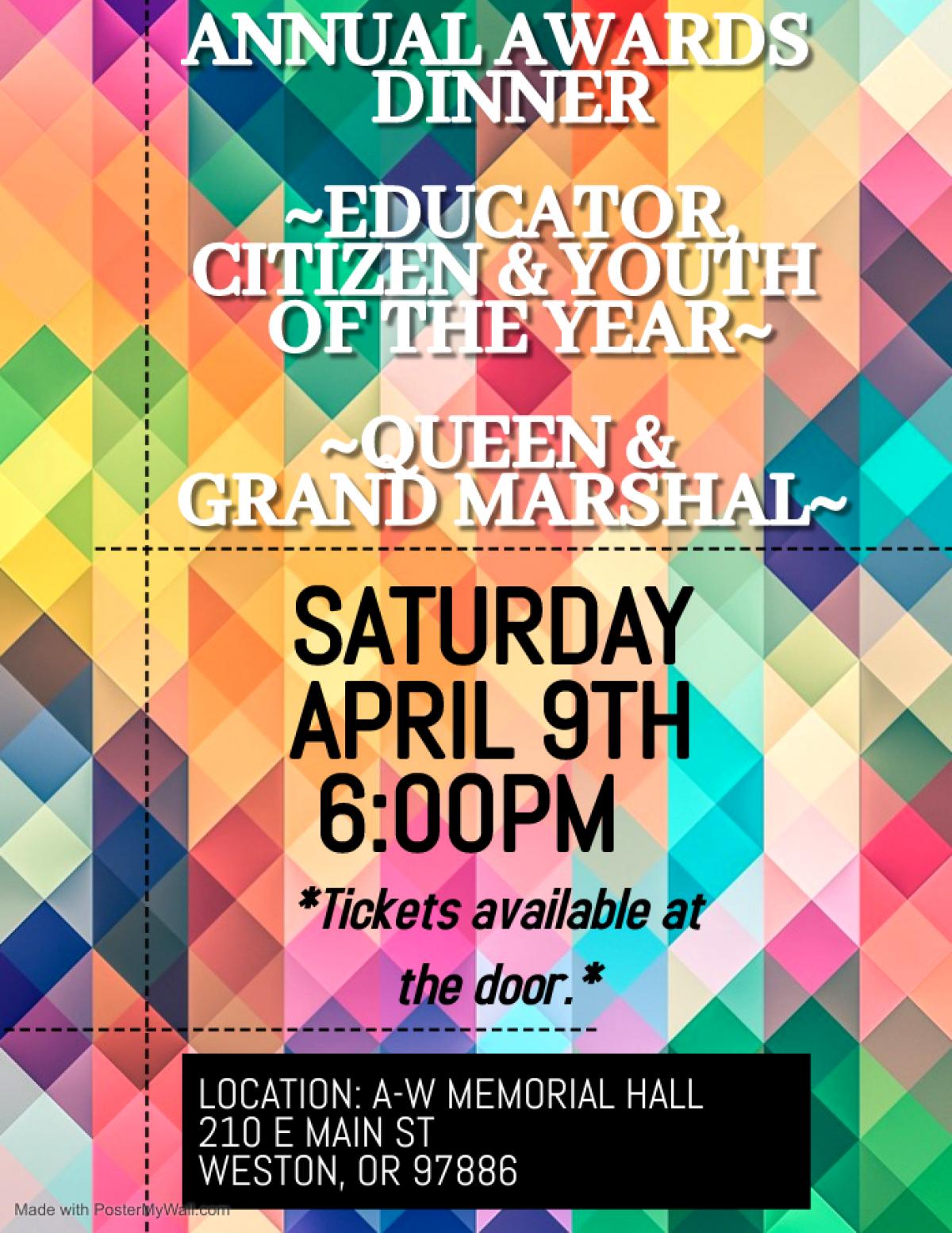 Citizen of the Year Dinner poster